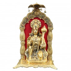 Oxidized Golden Metal Hanuman Ji Sitting